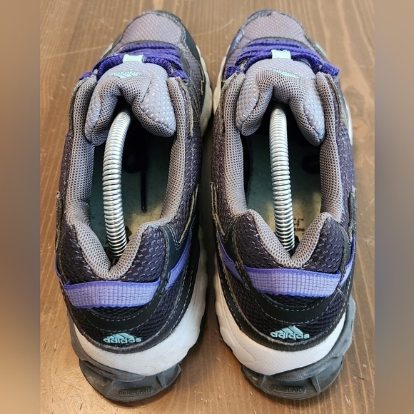 Adidas Womens Thrasher C76332 Gray Purple Lace Up Low Top Running Shoes Size 7 - Picture 4 of 12